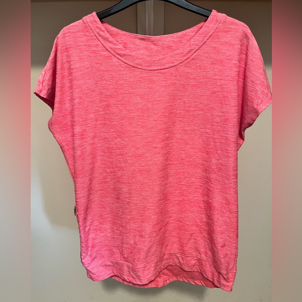 Oiselle Pink Dolman Sleeve Boxy T-Shirt